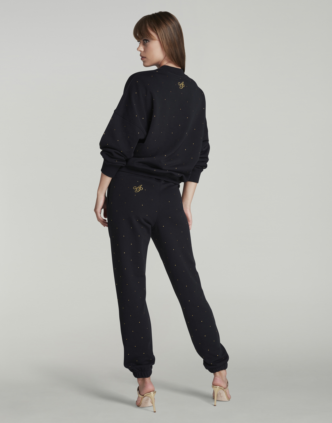 Rayley Stud Joggers Black/Gold | Agent Provocateur