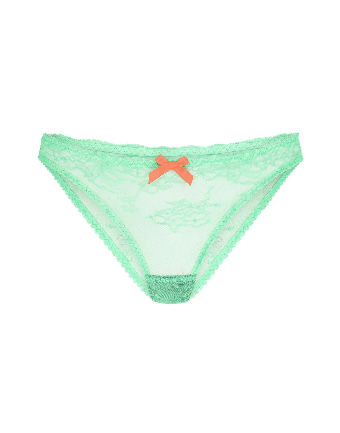 Isedora Full Brief Green/Neon Orange | Agent Provocateur