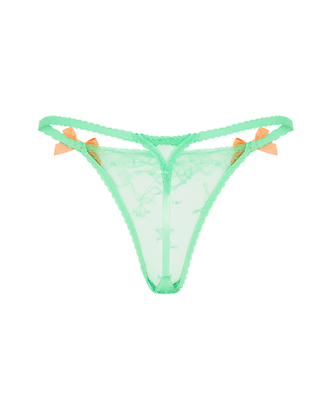 Isedora Thong Green/Neon Orange | Agent Provocateur