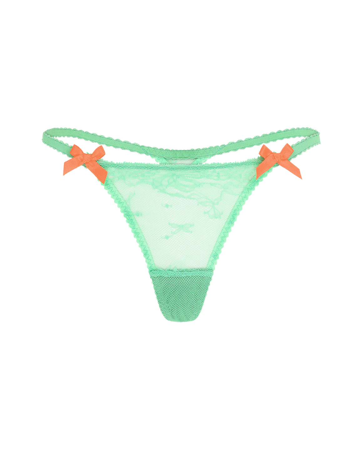 Isedora Thong Green/Neon Orange | Agent Provocateur
