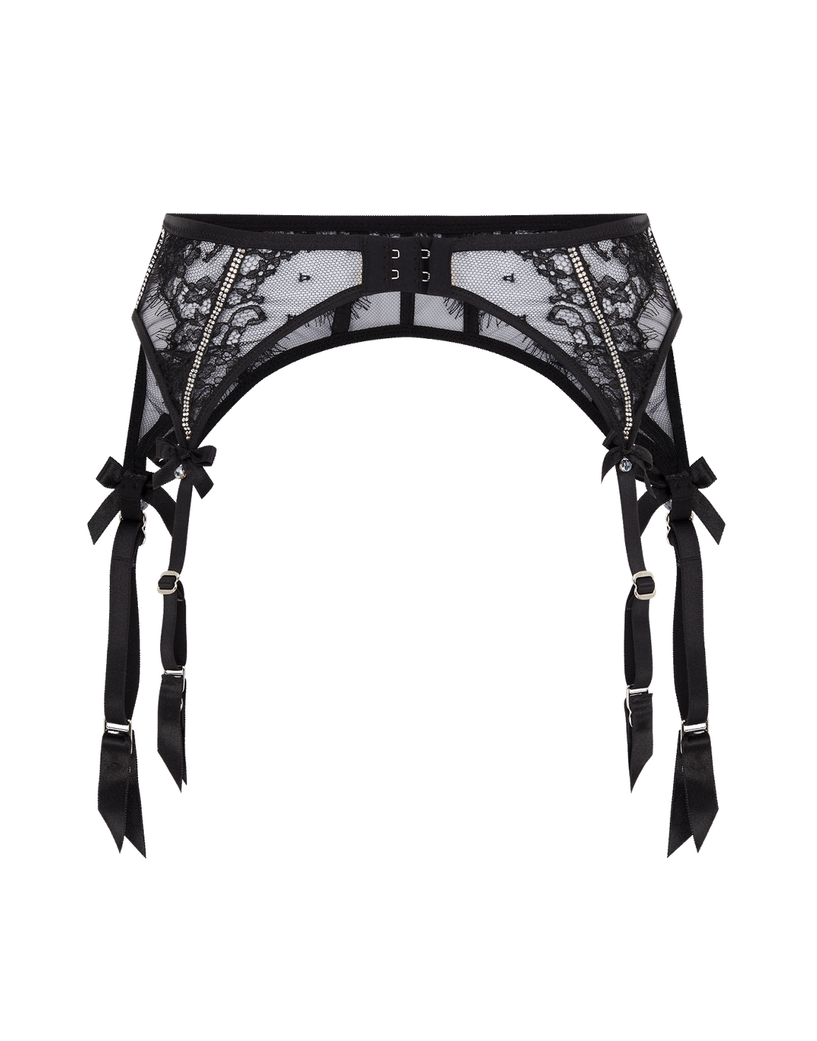 Caitriona Suspender Black/Iridescent | Agent Provocateur