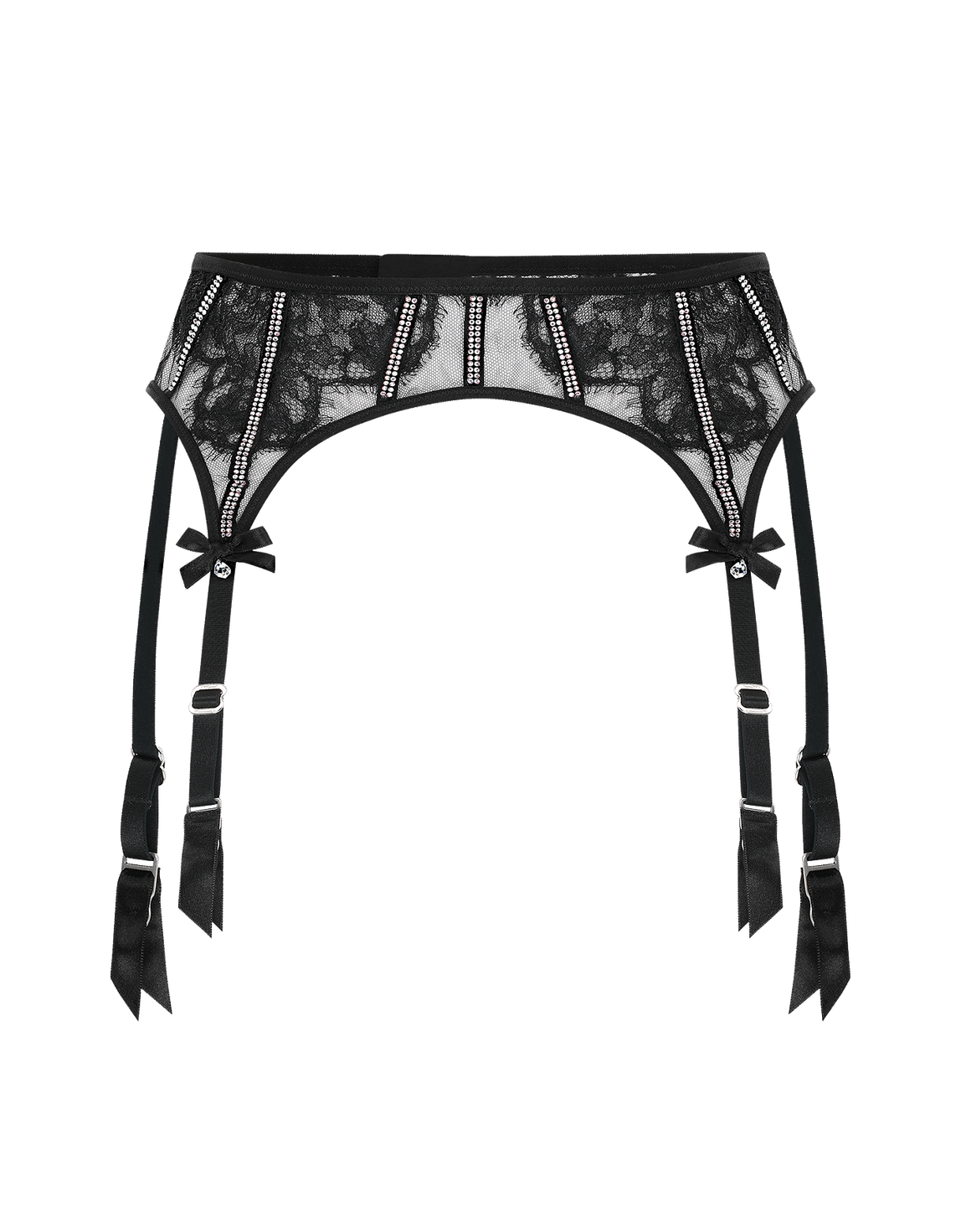 Caitriona Suspender Black/Iridescent | Agent Provocateur
