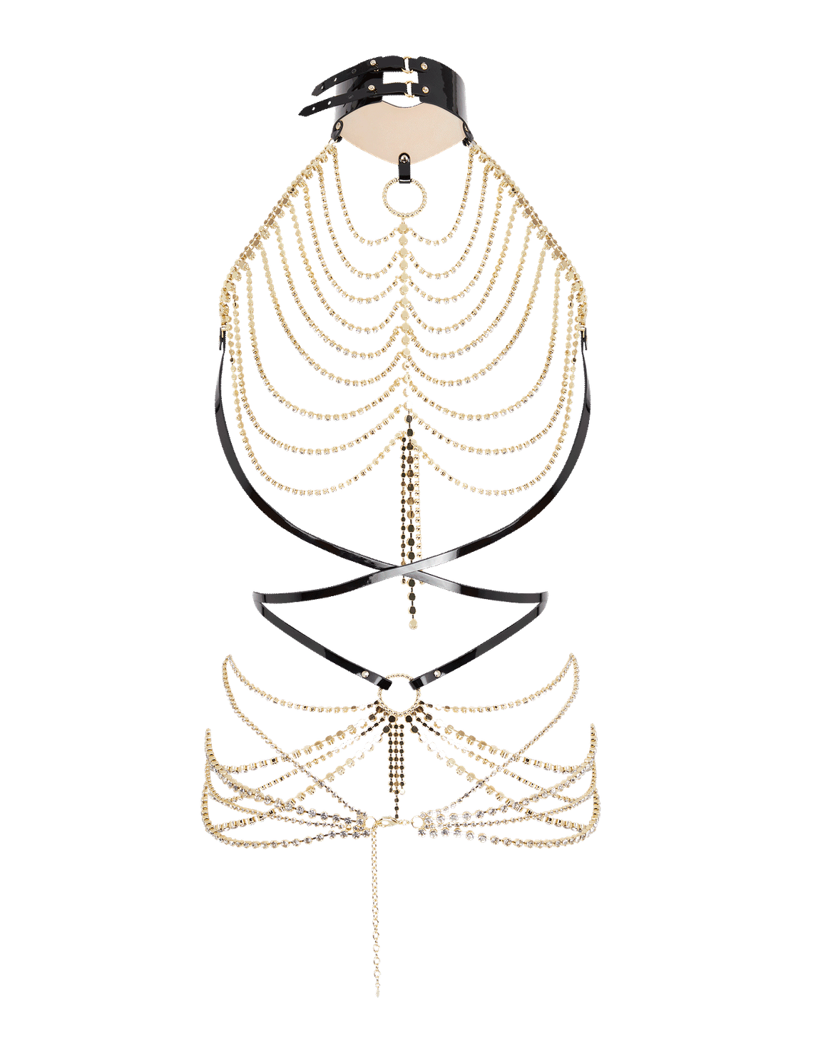 Jetta Harness Black/Gold | Agent Provocateur