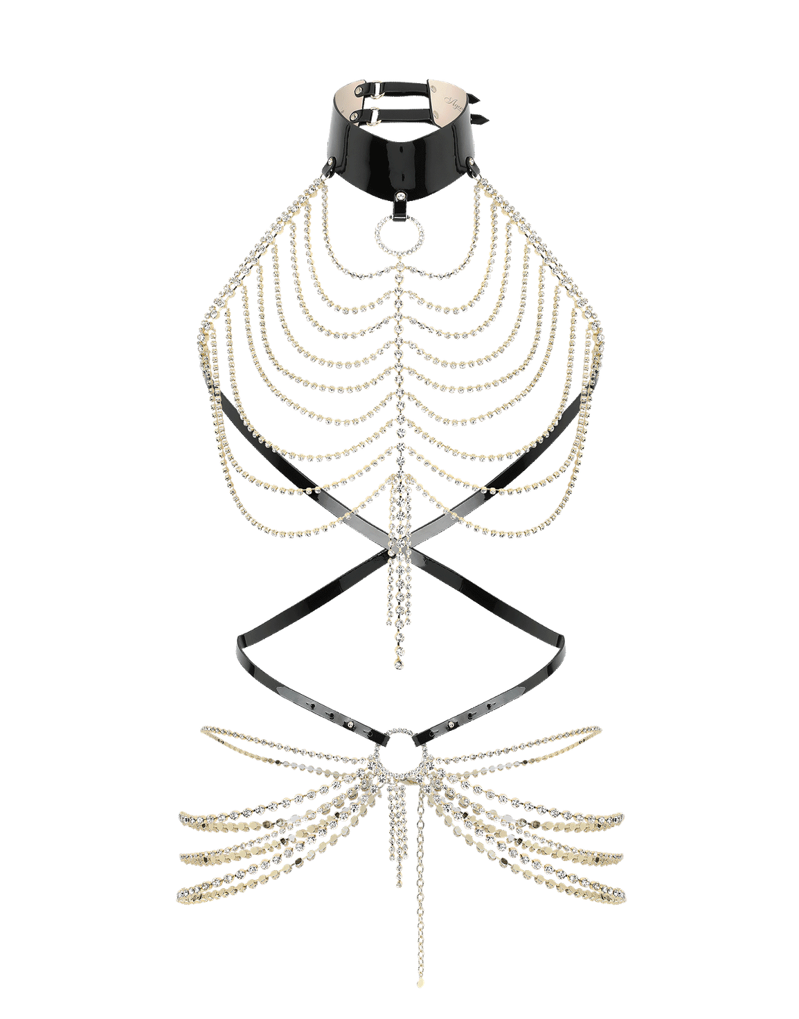 Jetta Harness Black/Gold | Agent Provocateur