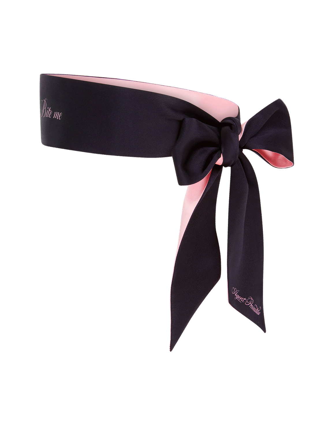 Tease Me Eyemask Black/Baby Pink | Agent Provocateur