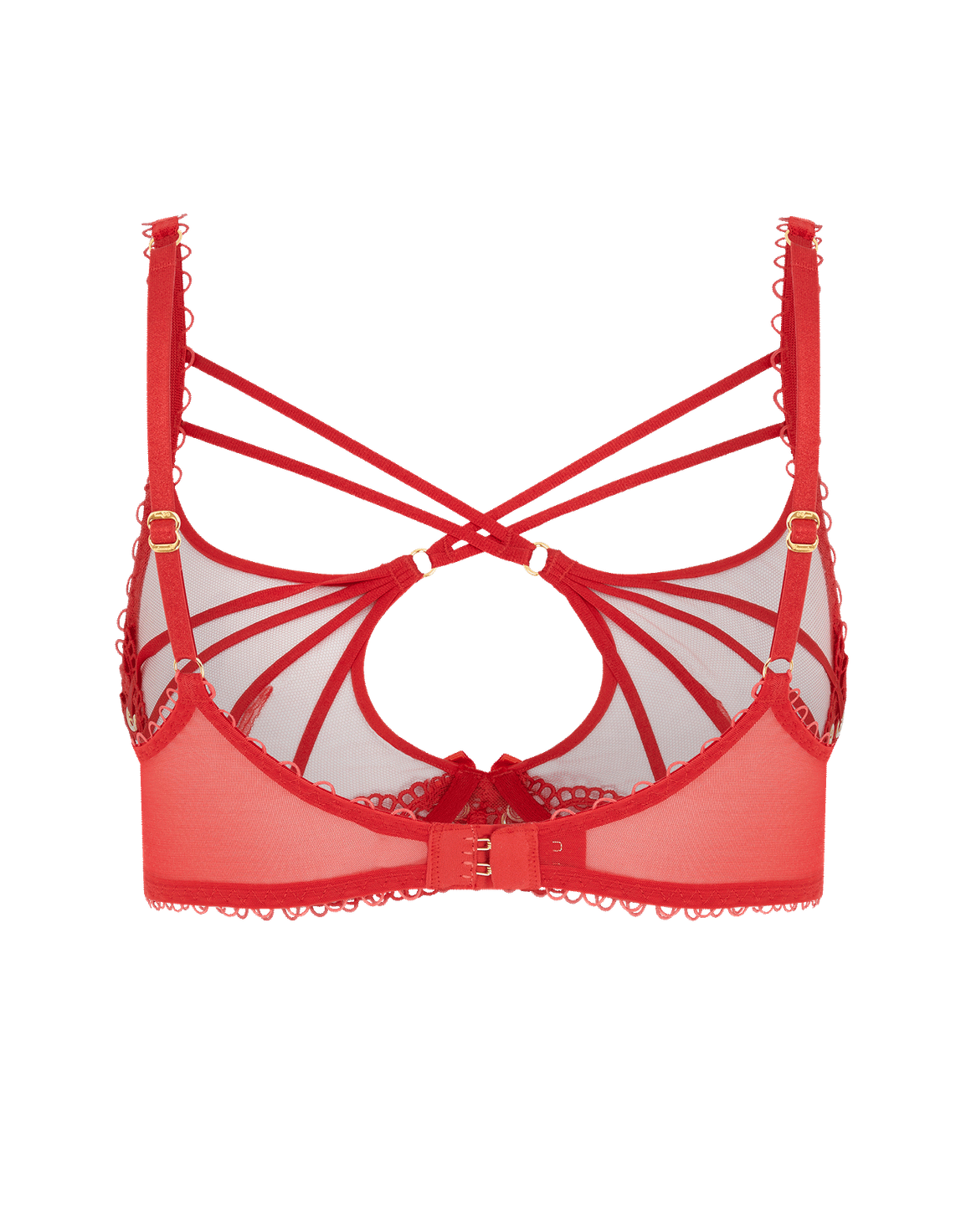 Doretta Plunge Underwired Bra Red | Agent Provocateur