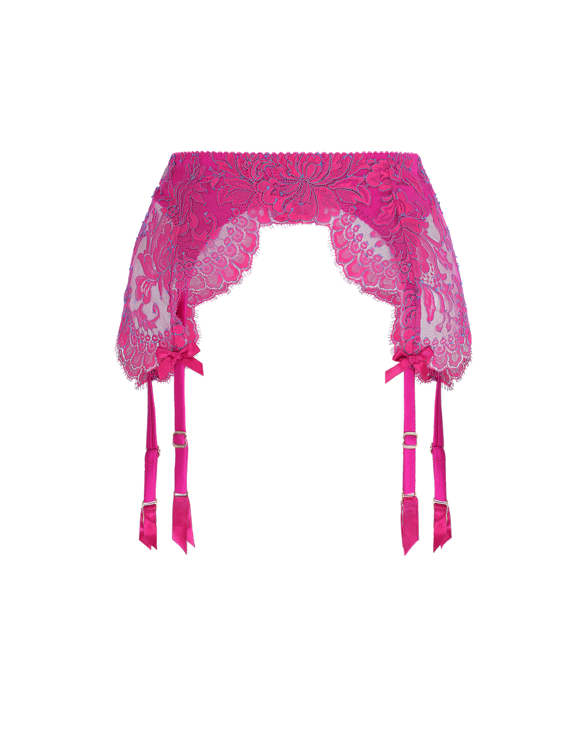Emiliana Suspender Magenta/Blue | Agent Provocateur