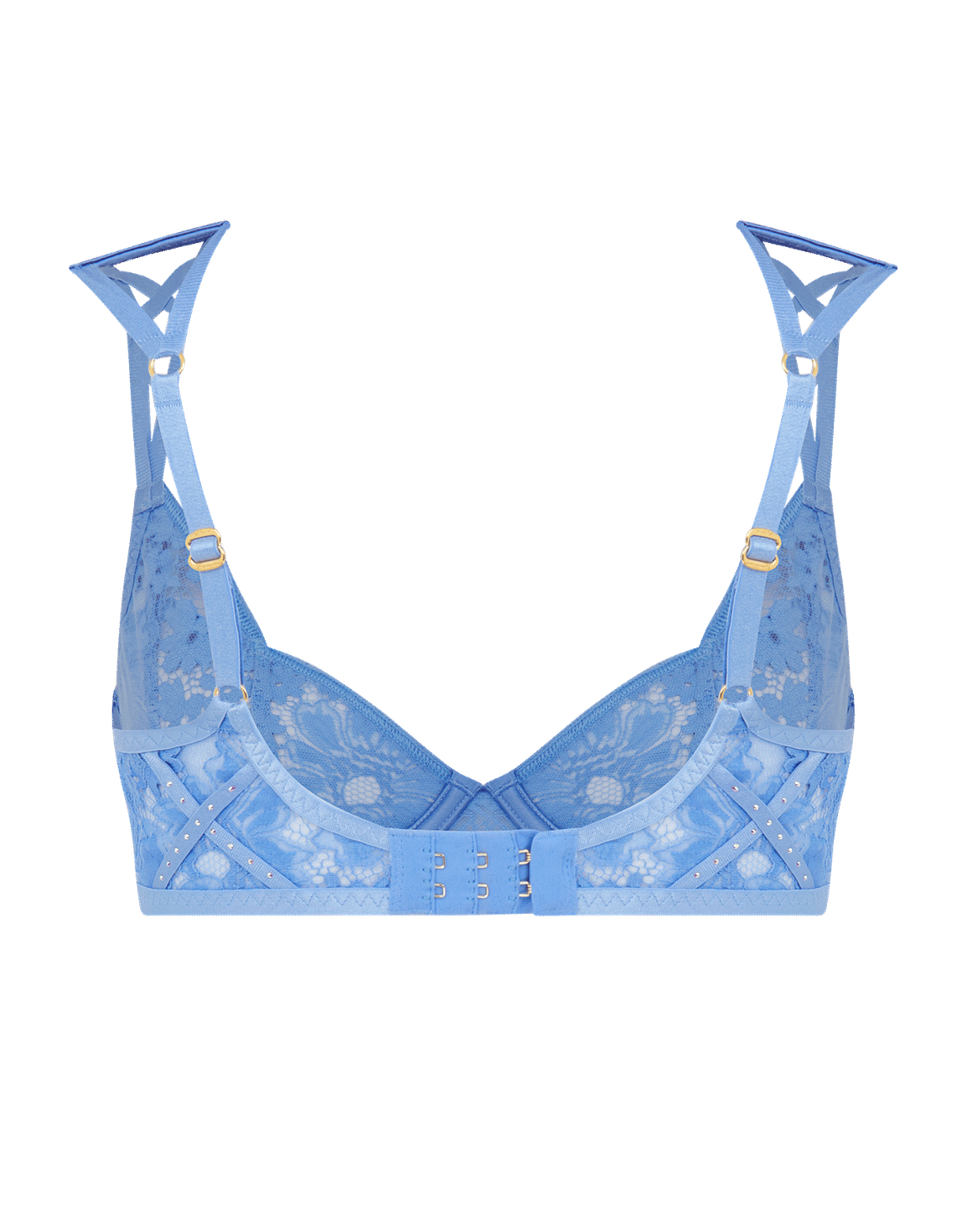 Dianah Plunge Underwired Bra Blue | Agent Provocateur