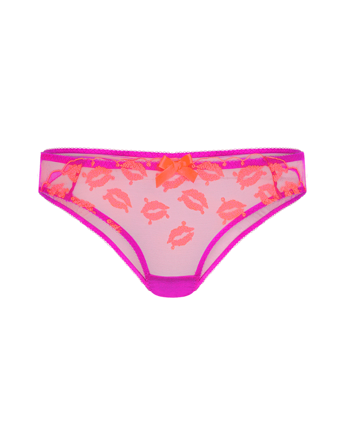 Ottiliee Full Brief Magenta/Neon Orange | Agent Provocateur