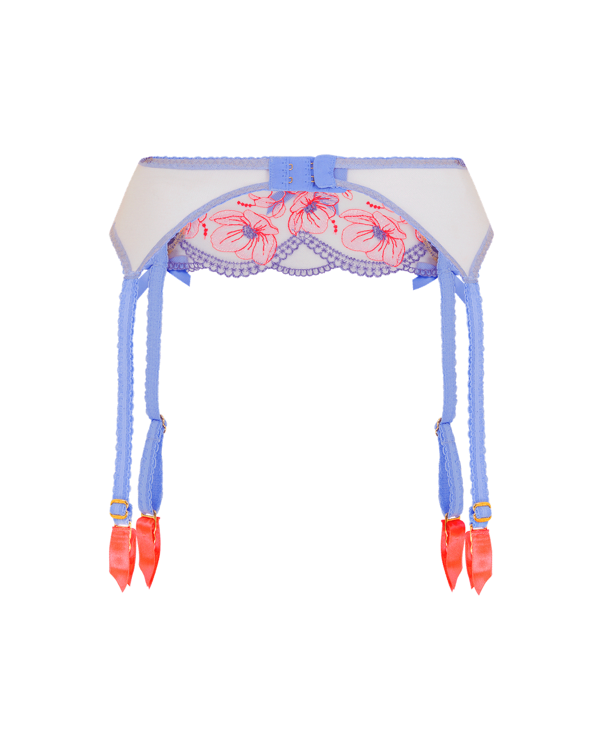 Winnette Suspender Blue/Neon Orange | Agent Provocateur
