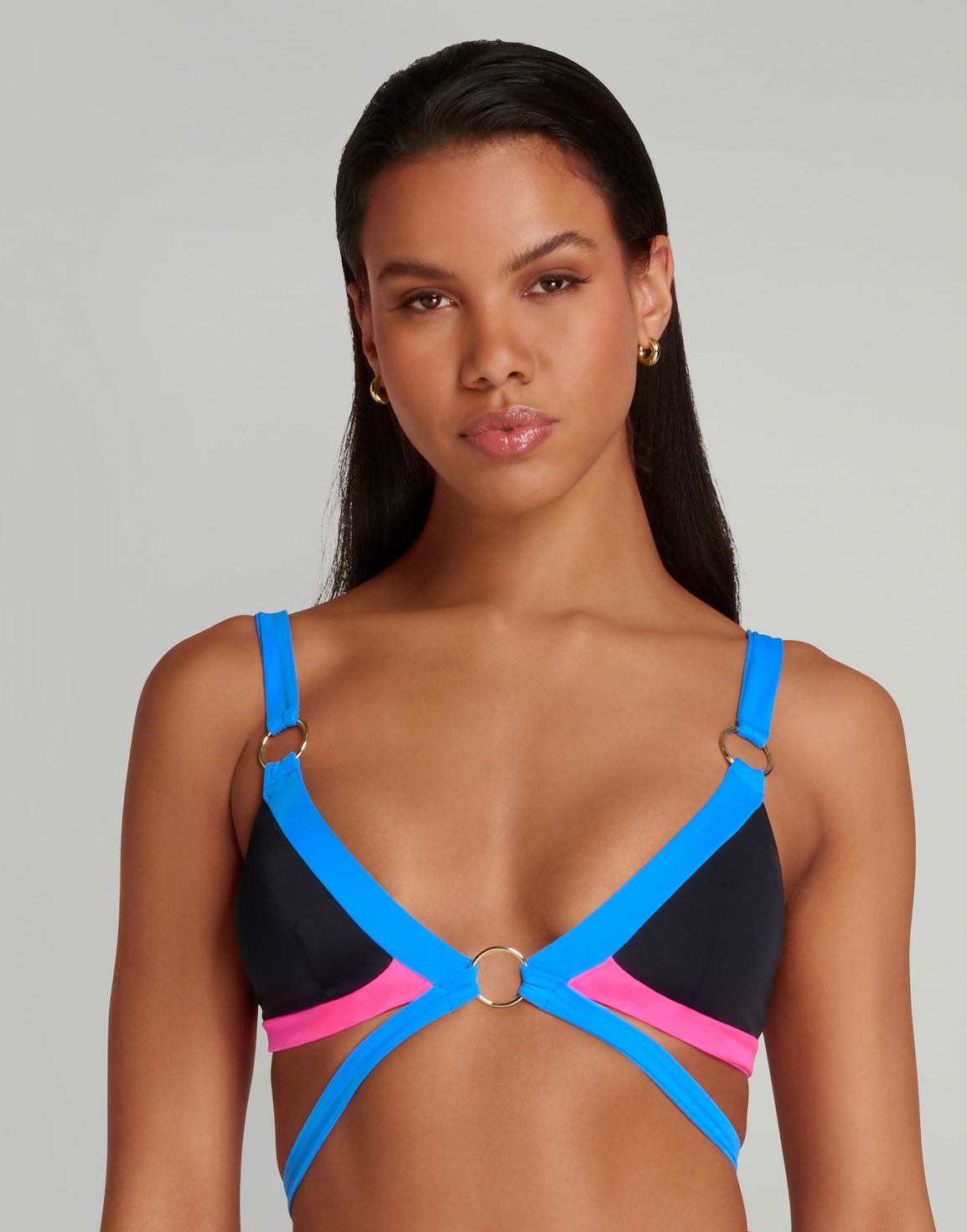 Imizia Bikini Top Black/Blue/Pink | Agent Provocateur