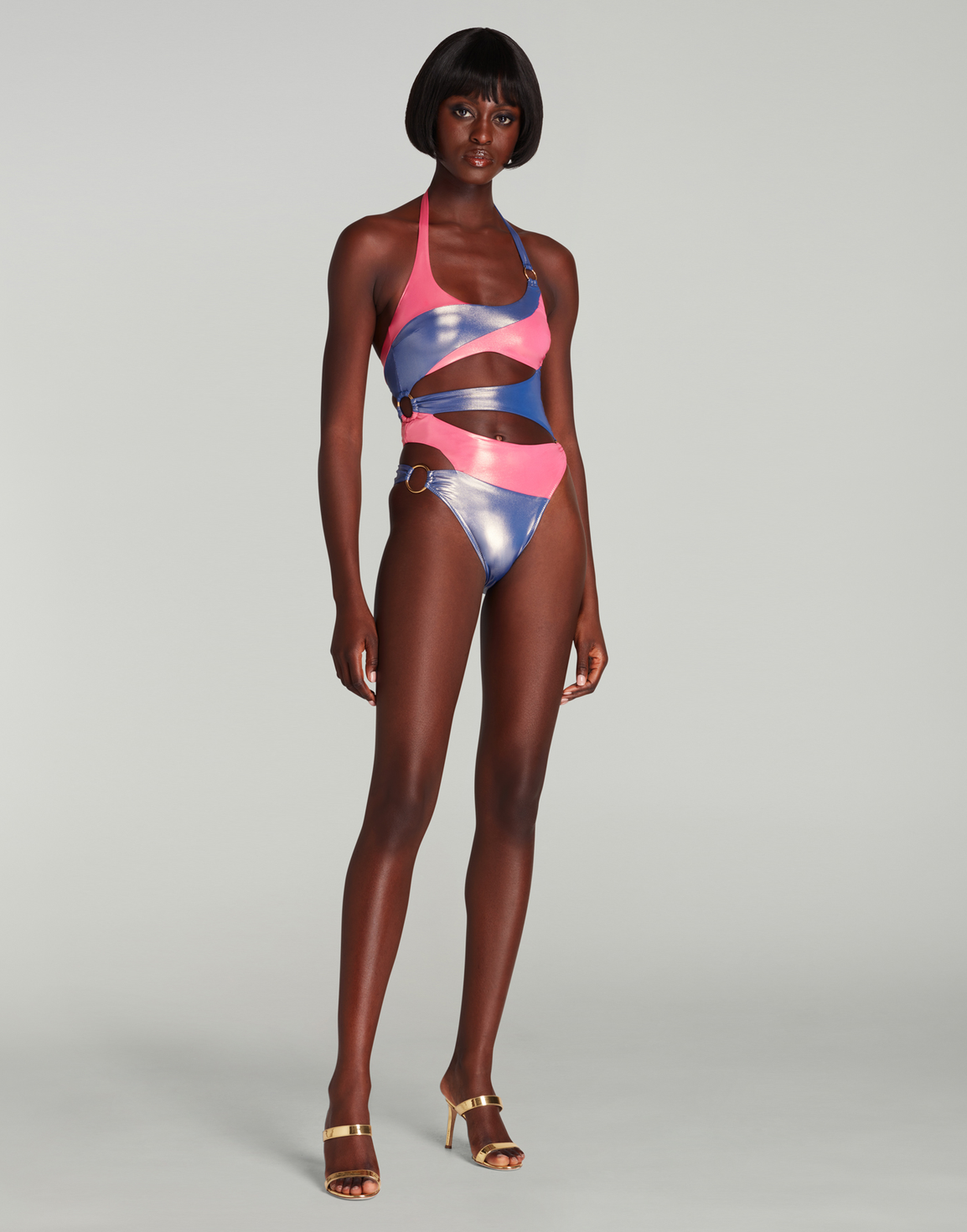 Jayla Swimsuit Pink/Blue | Agent Provocateur