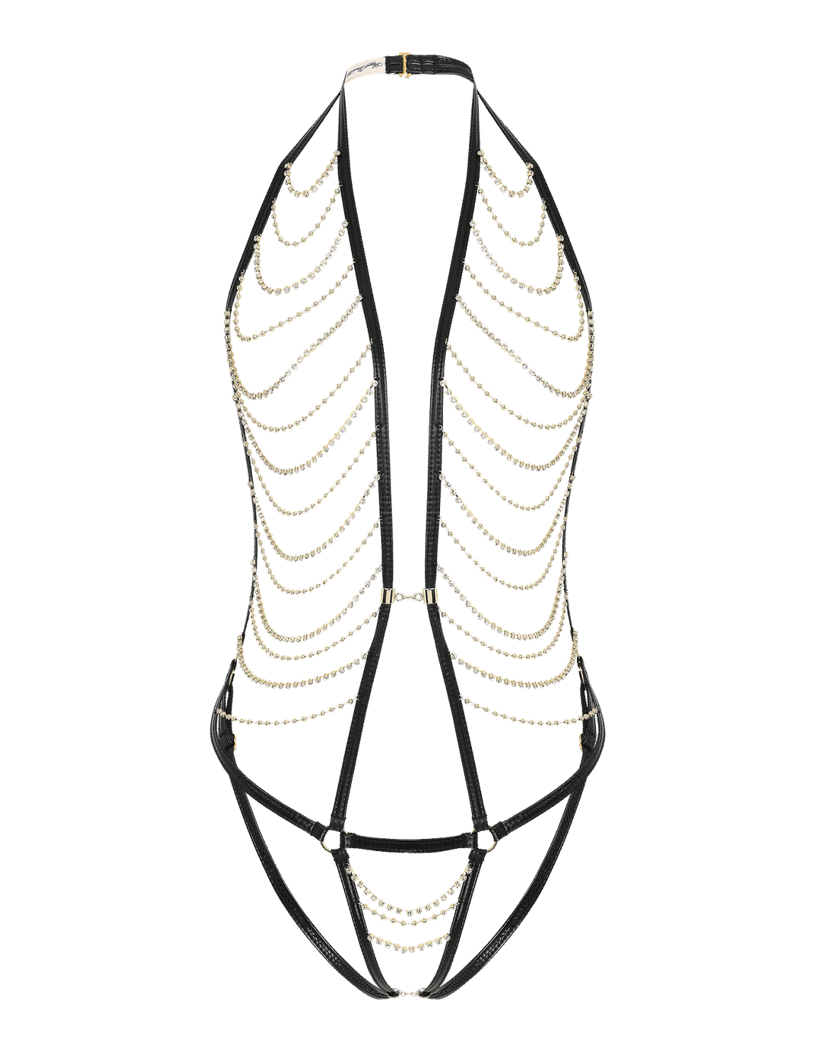 Marlena Playsuit Black/Gold | Agent Provocateur