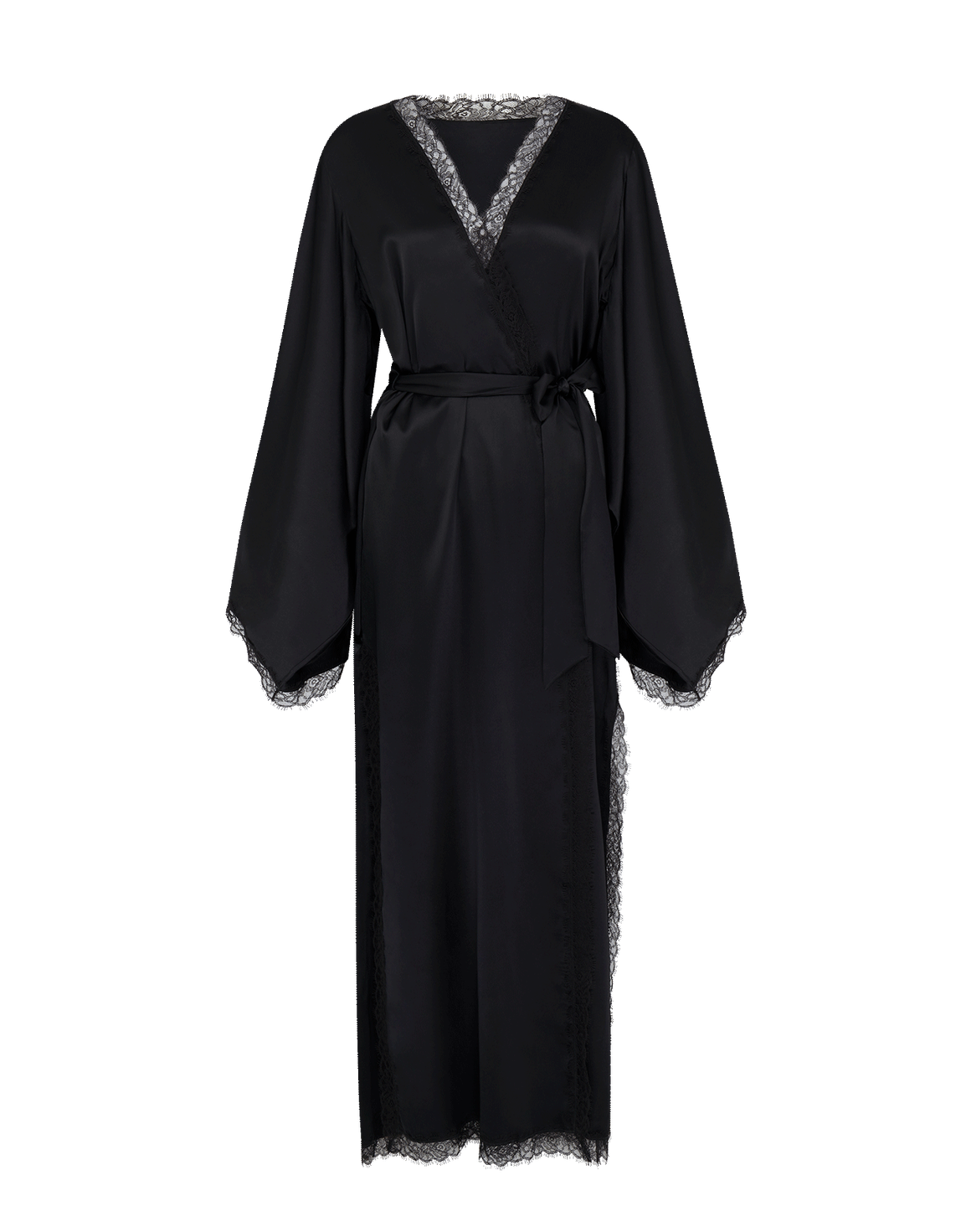 Gisele Long Kimono Black | Agent Provocateur