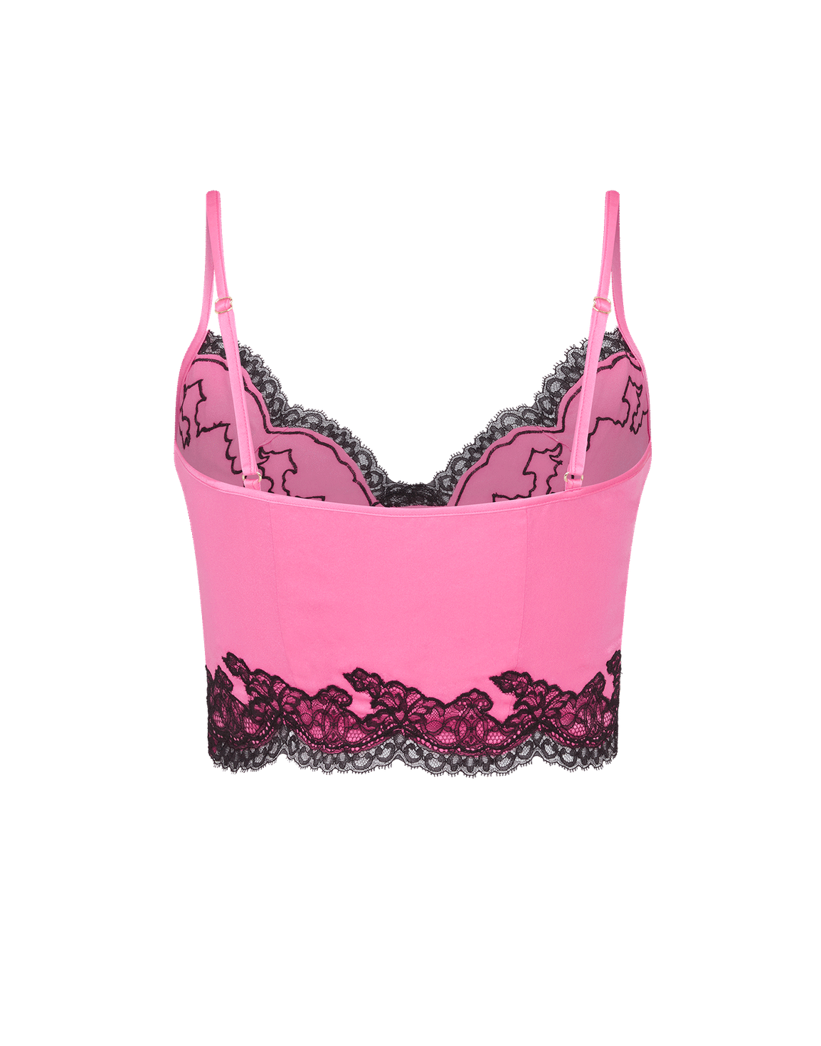 Amelea Crop Top Candy Pink/Black | Agent Provocateur