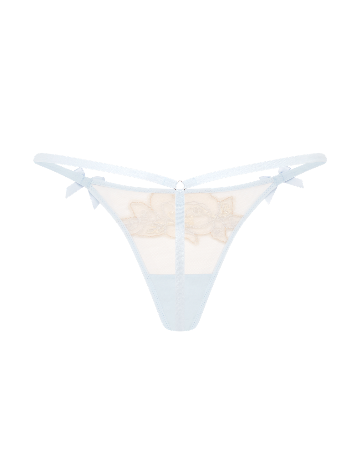 Lindie Thong Baby Blue/Sand | Agent Provocateur