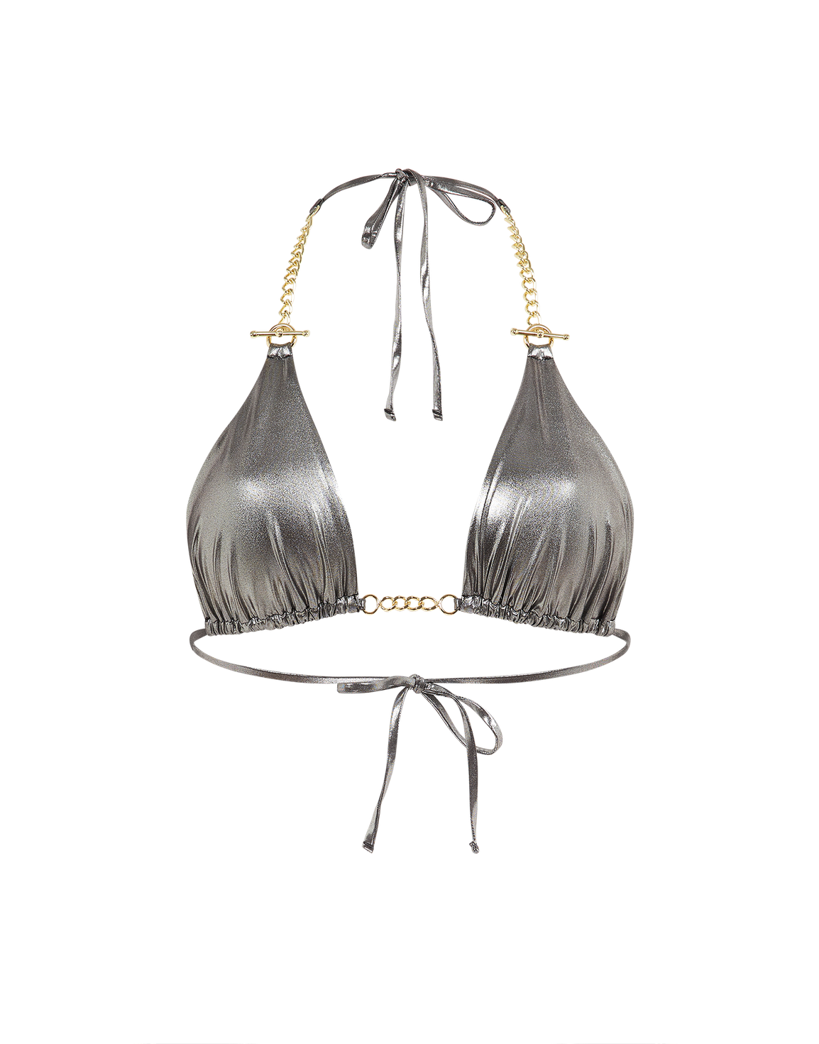 Antronella Bikini Top Silver/Gold | Agent Provocateur