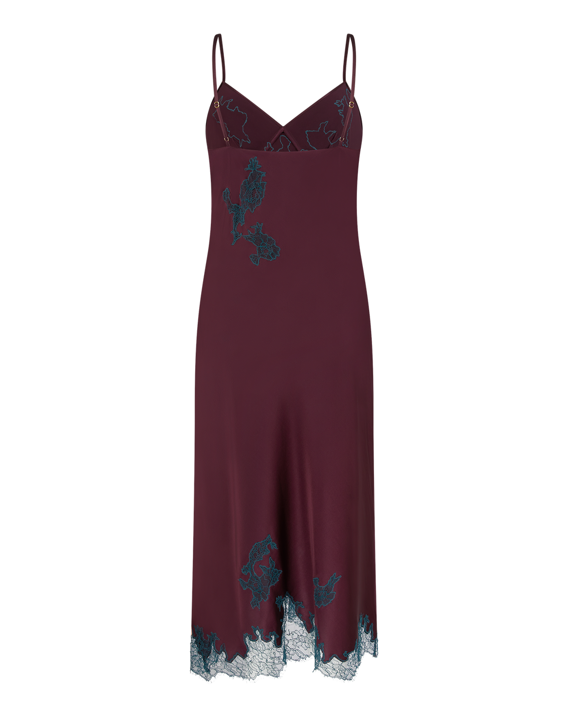 Christi Long Slip Plum/Dark Green | Agent Provocateur