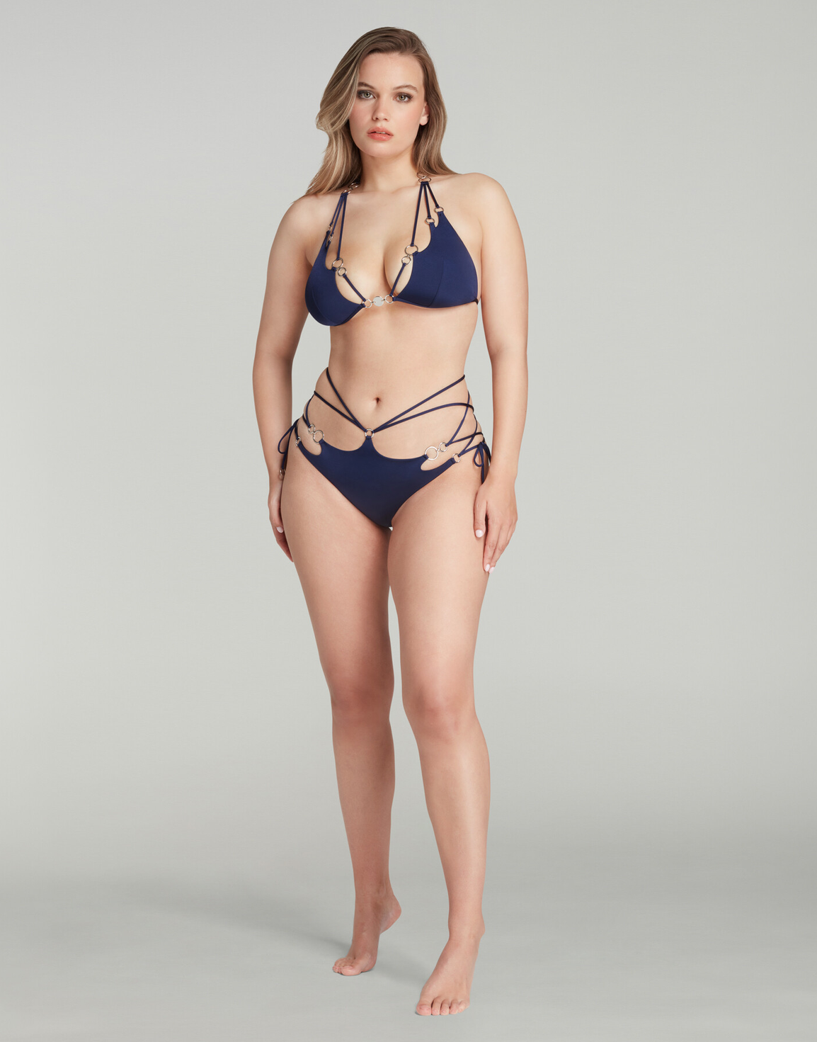 Davine Bikini Top Navy/Silver | Agent Provocateur