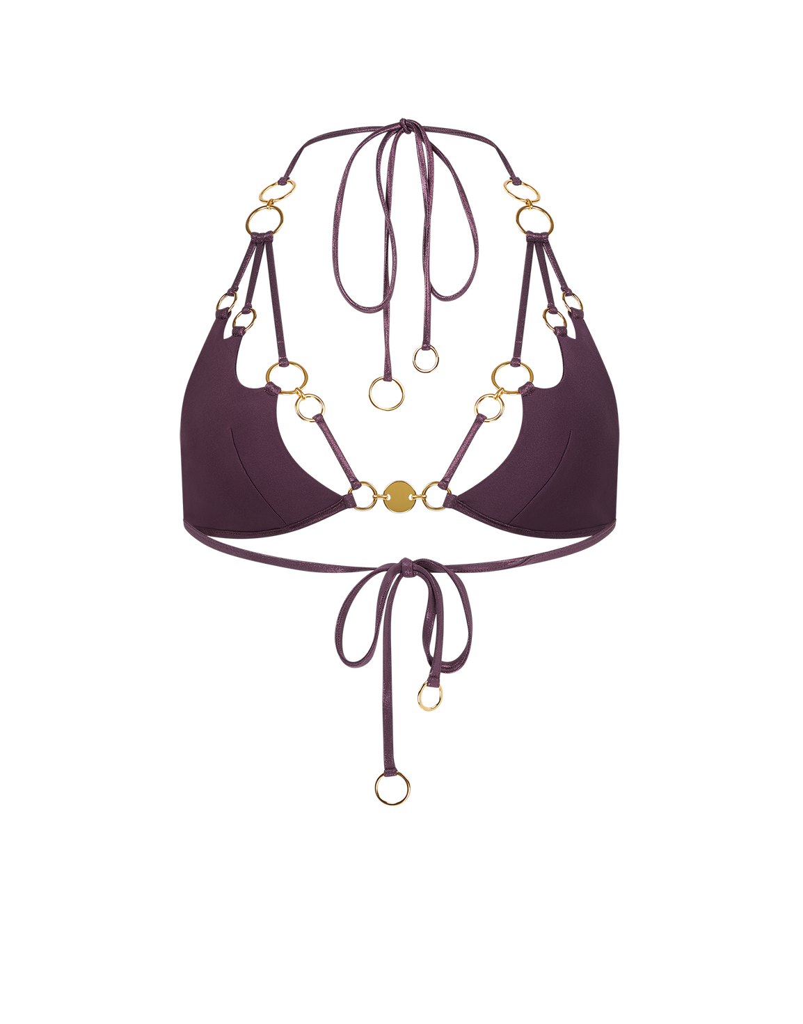 Davine Bikini Top Plum/Gold | Agent Provocateur