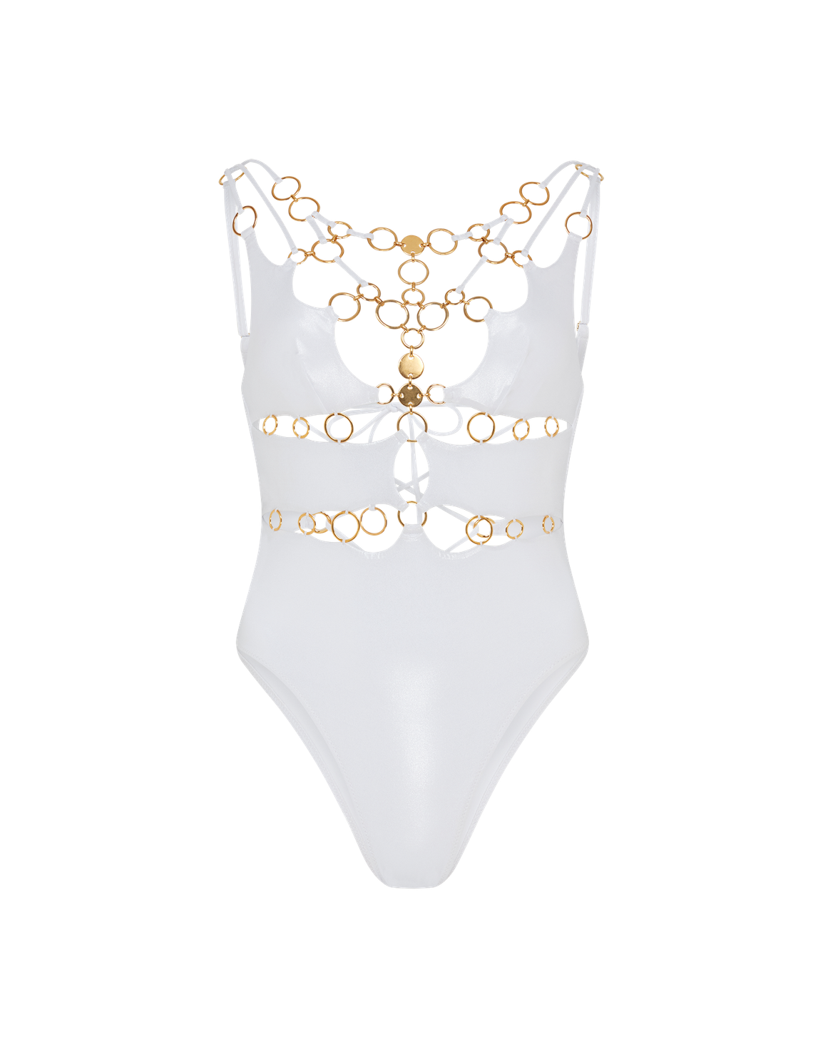 Davine Swimsuit  Silver/Gold | Agent Provocateur