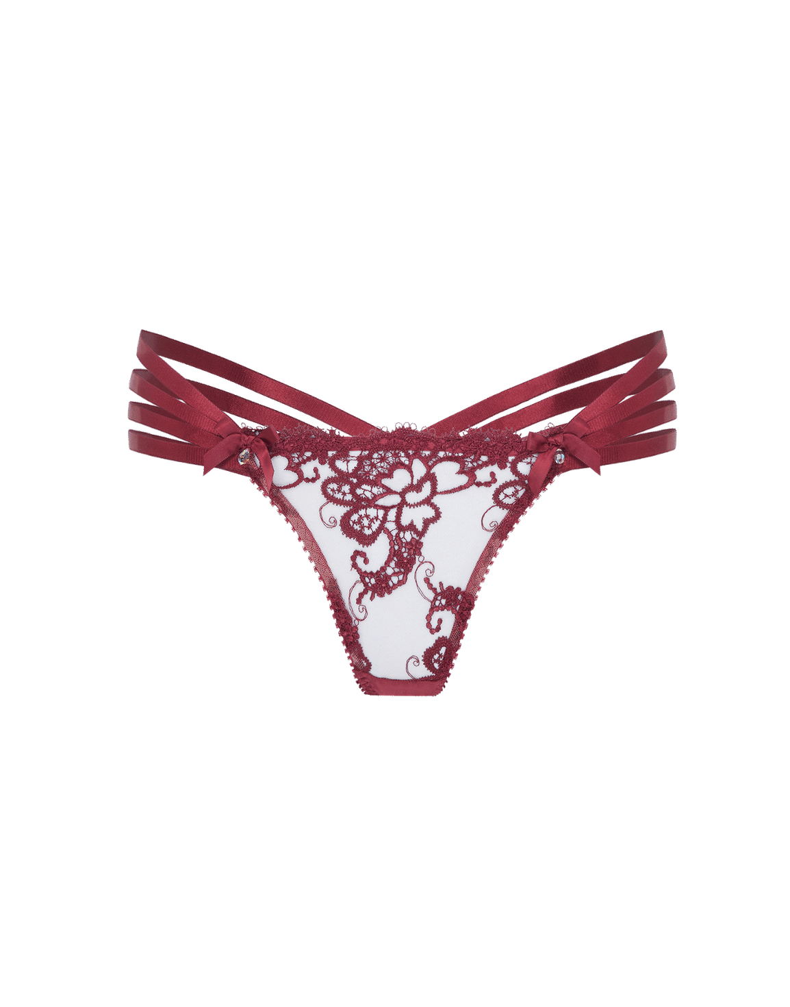 Dioni Thong Burgundy | Agent Provocateur