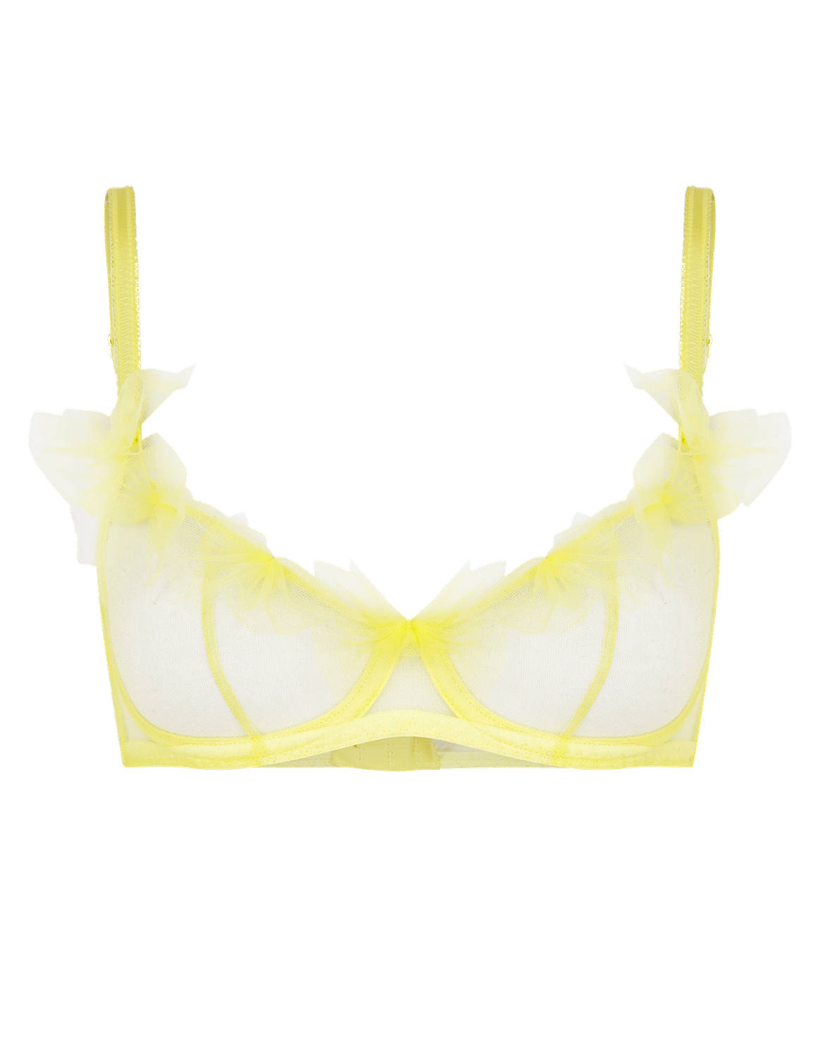 Fawn Plunge Underwired Bra Yellow | Agent Provocateur