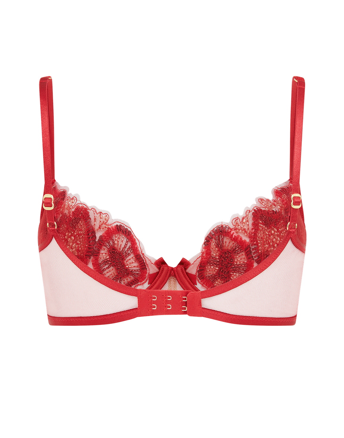 Giana Demi Cup Underwired Bra Red | Agent Provocateur