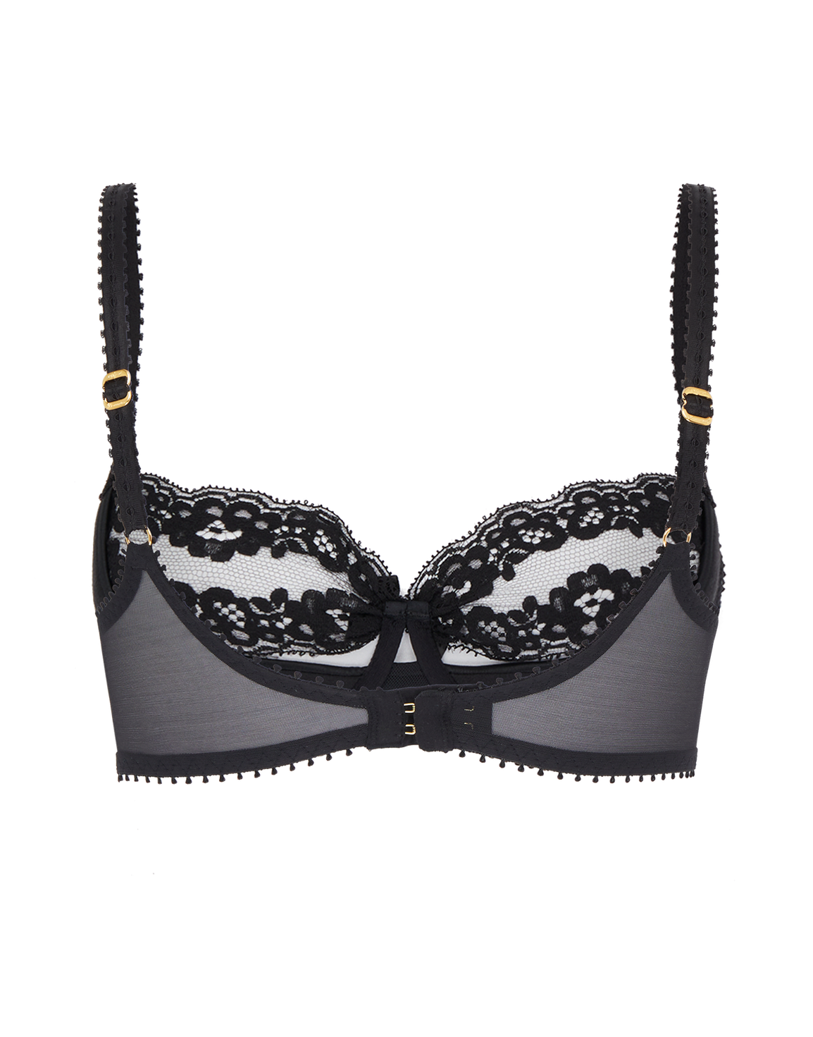 Lacy Balconette Underwired Bra Black | Agent Provocateur