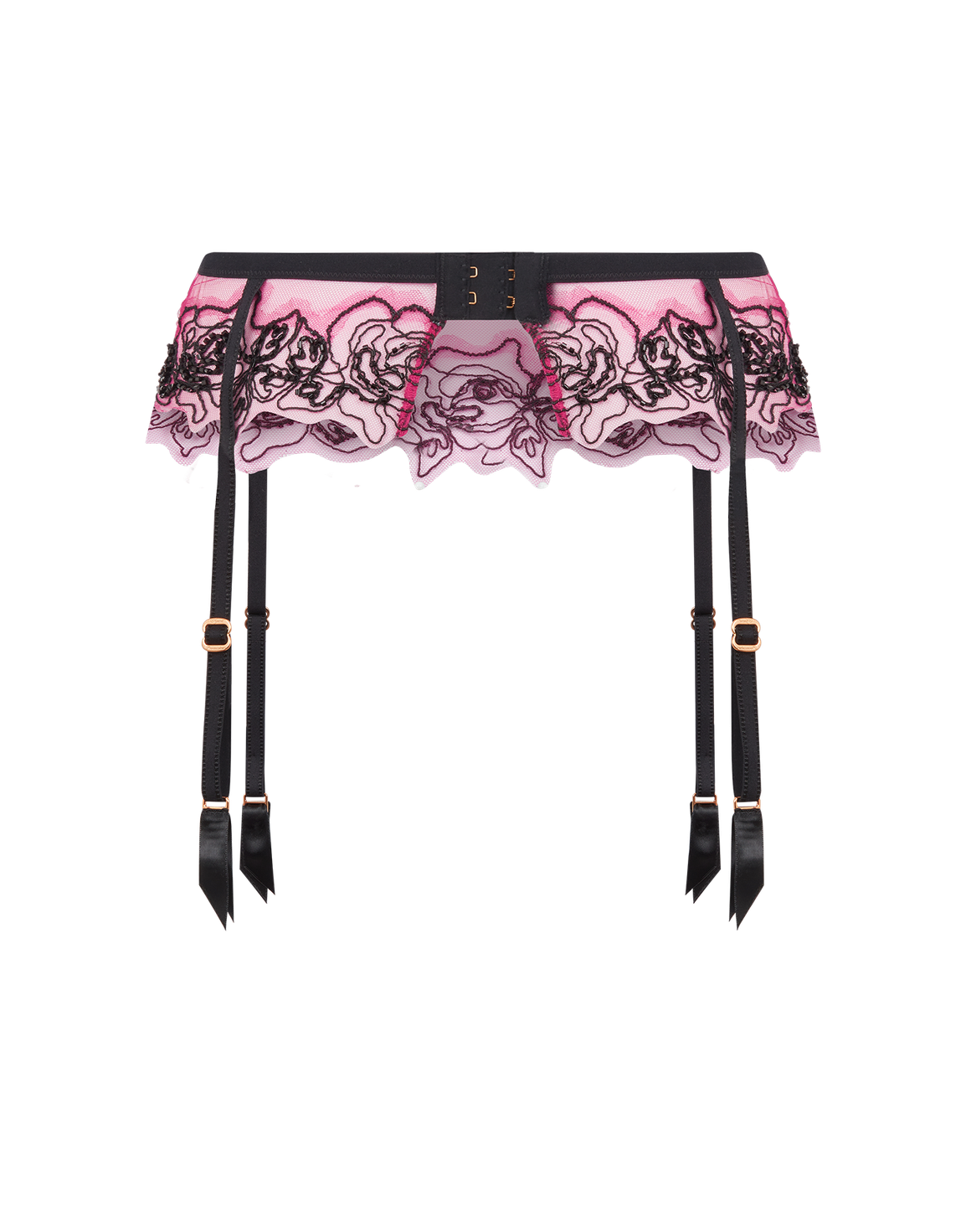 Lindie Suspender  Fuchsia/Black | Agent Provocateur