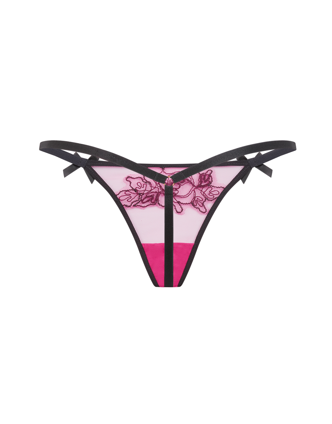 Lindie Trixie Thong Fuchsia/Black | Agent Provocateur