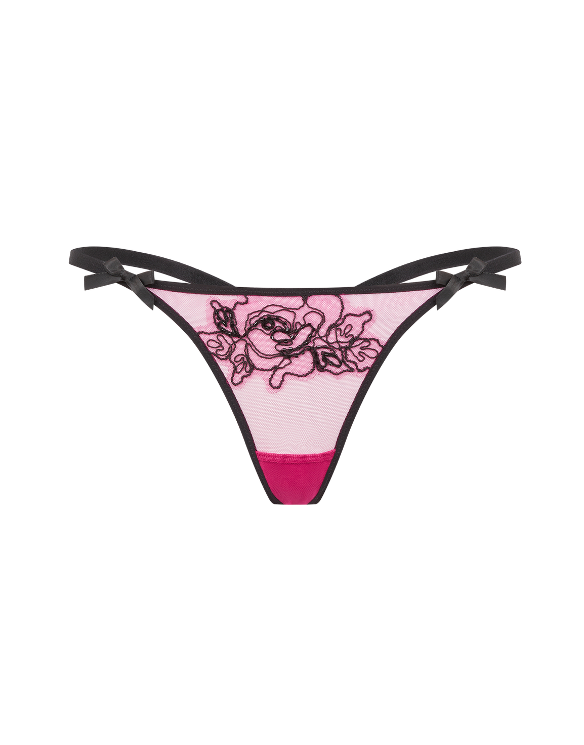 Lindie Trixie Thong Fuchsia/Black | Agent Provocateur
