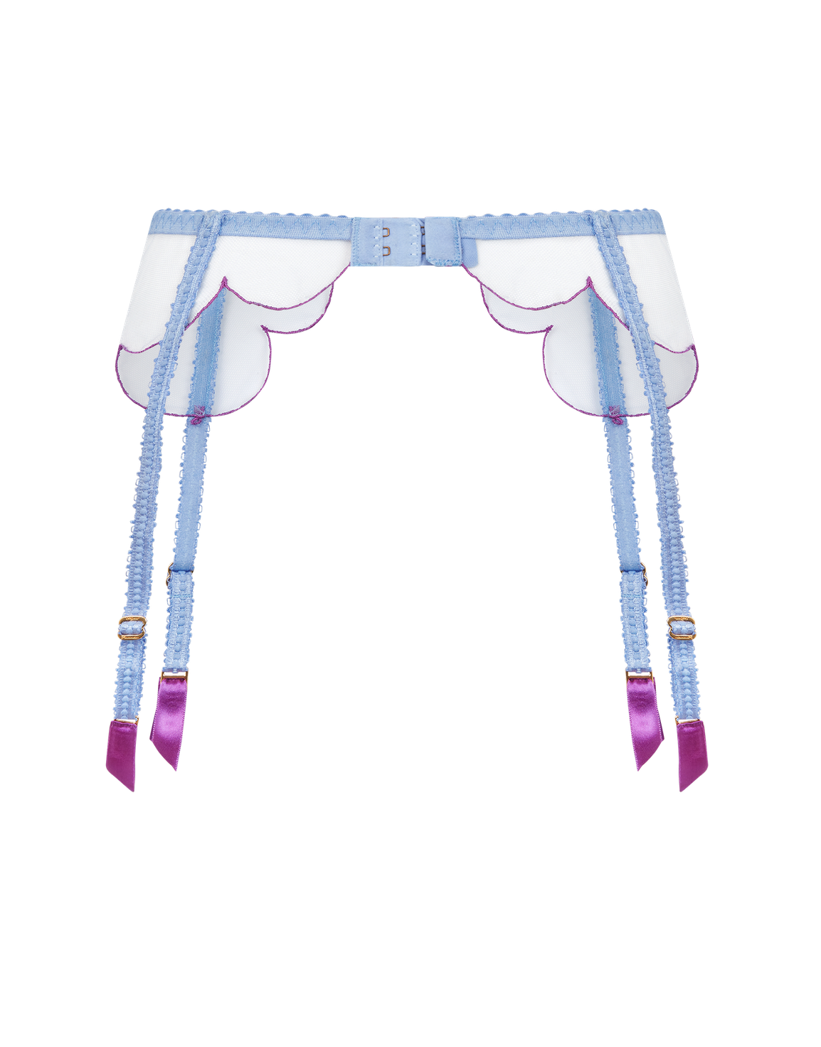 Lorna Suspender Blue/Amethyst | Agent Provocateur