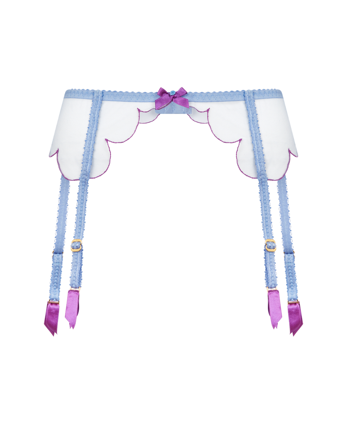 Lorna Suspender Blue/Amethyst | Agent Provocateur