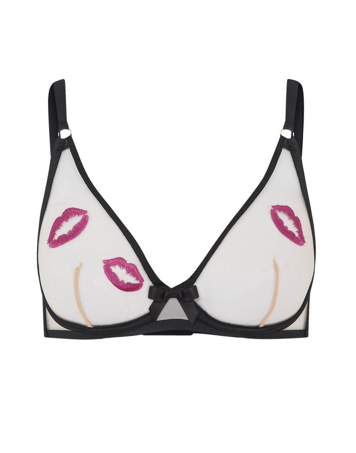 Lotie High Apex Underwired Bra Black | Agent Provocateur