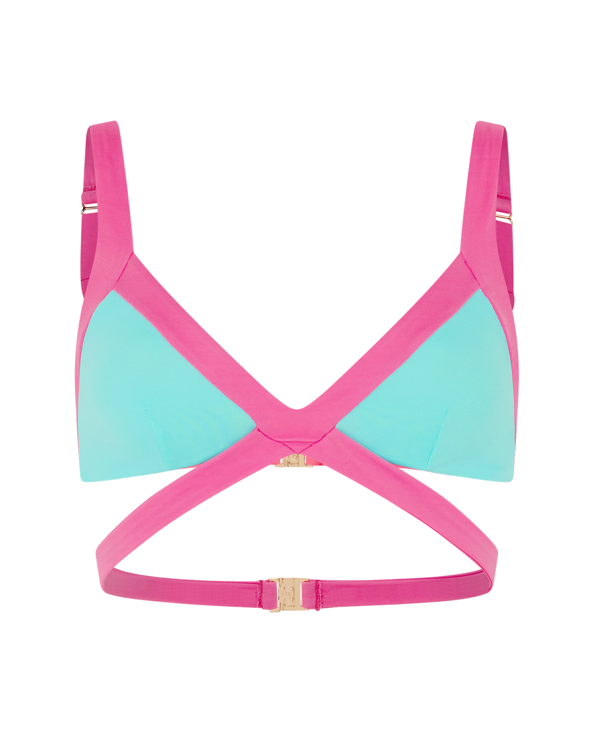Mazzy Bikini Top Mint/Pink | Agent Provocateur