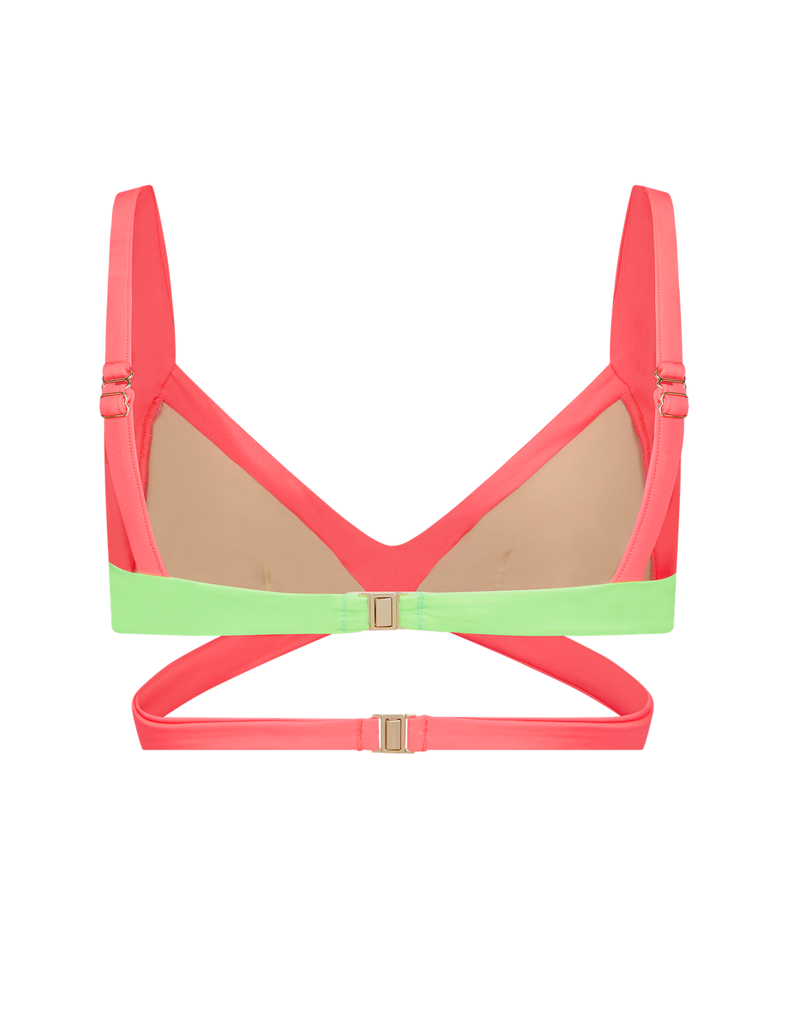 Mazzy Bikini Top Pink/Green/Purple | Agent Provocateur