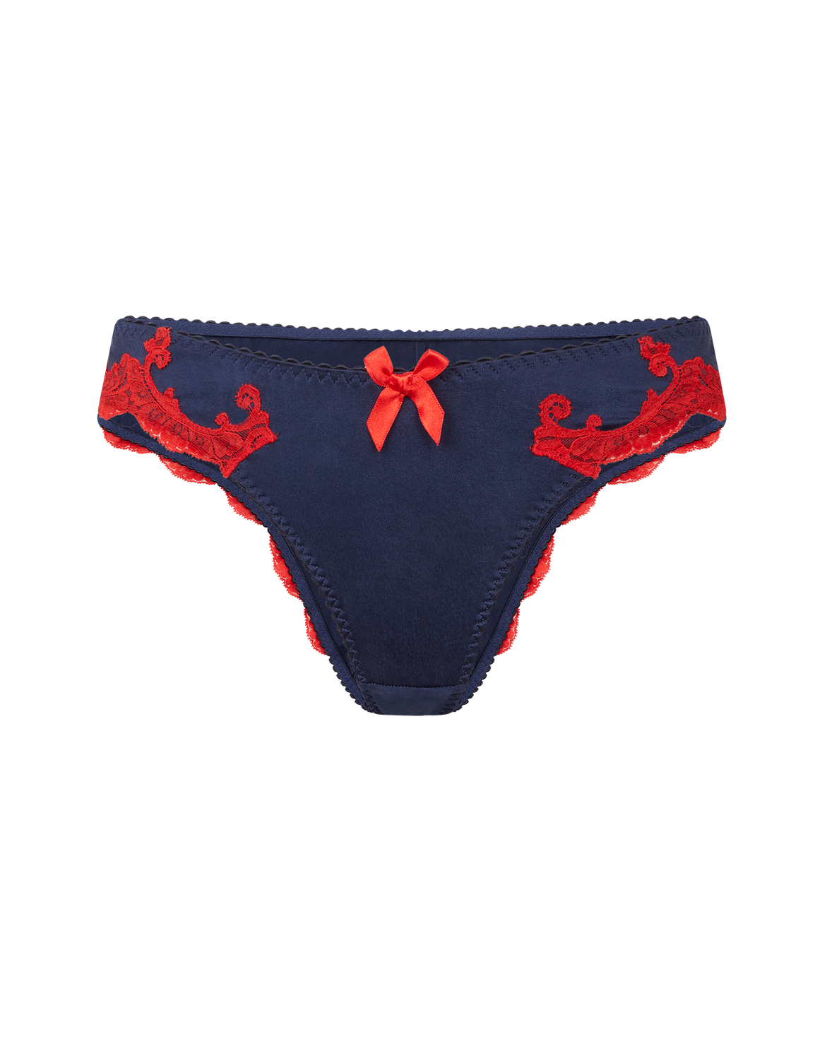 Molly Brazillian Brief  Navy/Red | Agent Provocateur
