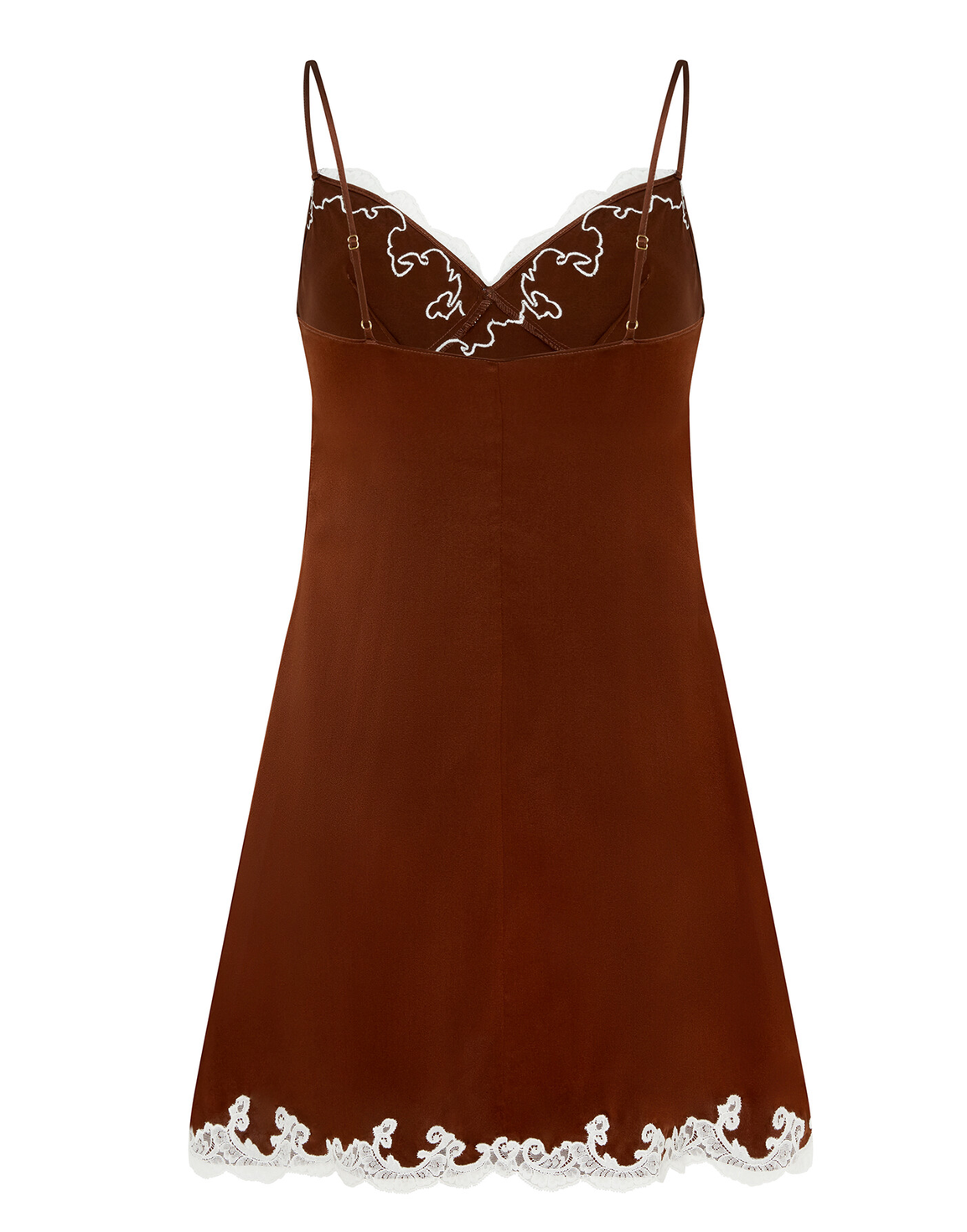 Molly Short Slip Brown/Ivory | Agent Provocateur
