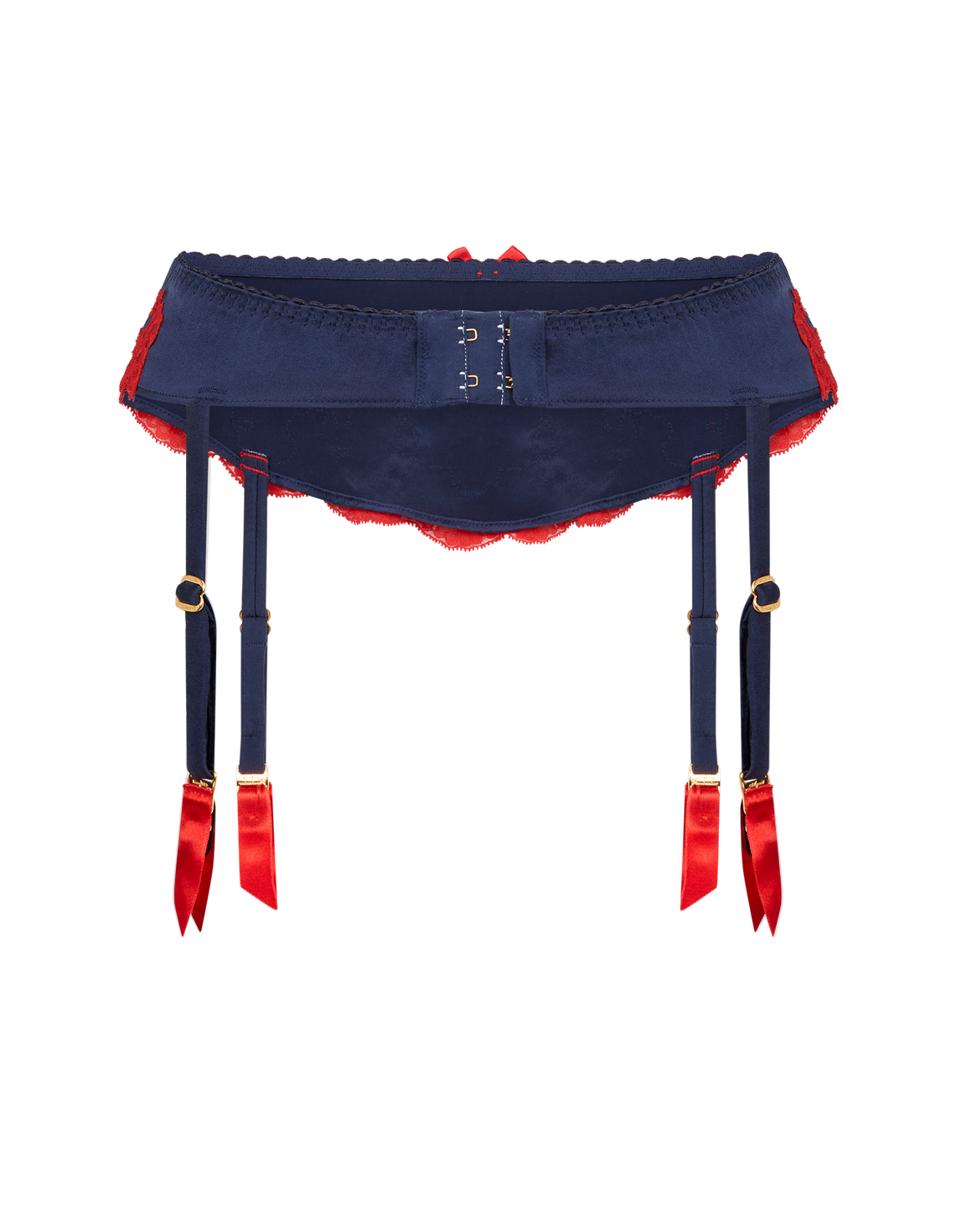 Molly Suspender Navy/Red | Agent Provocateur