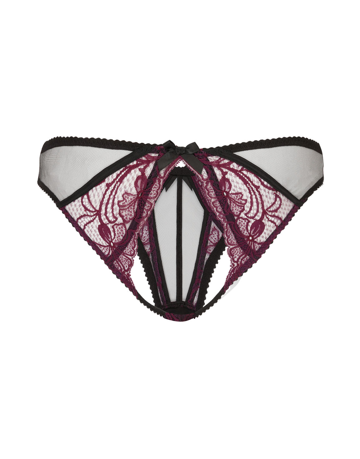 Rozlyn Ouvert Plum/Black | Agent Provocateur