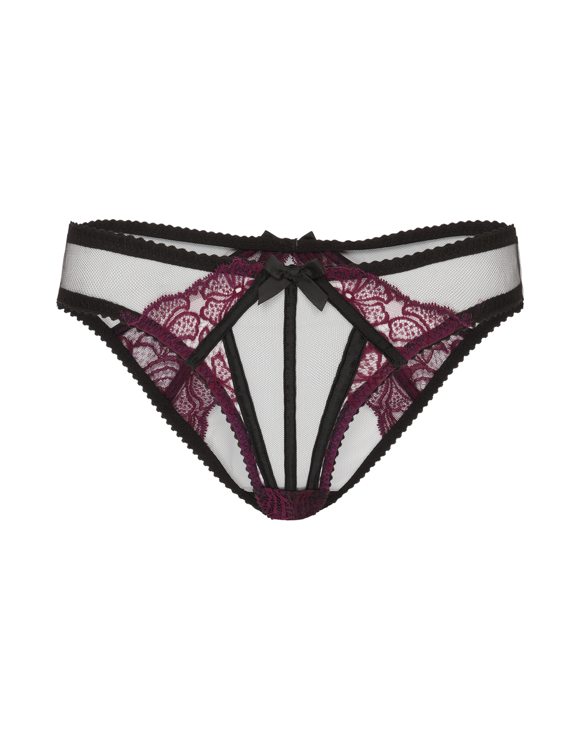 Rozlyn Ouvert Plum/Black | Agent Provocateur