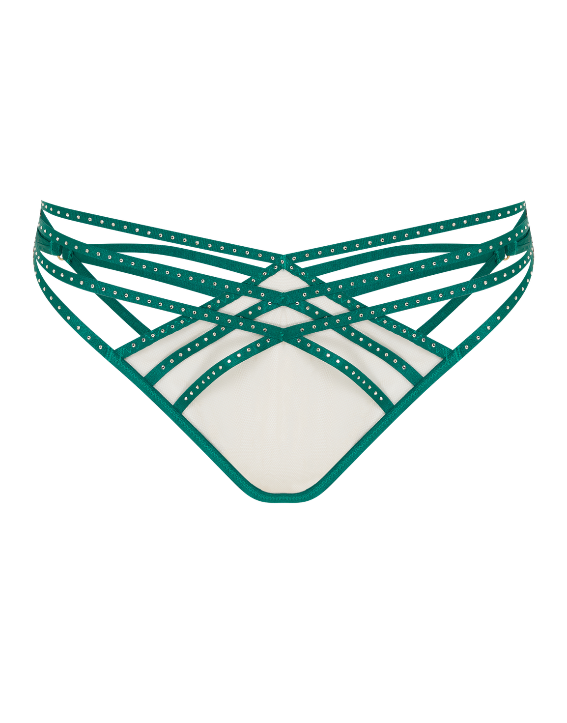 Rubi Full Brief  Green/Flesh | Agent Provocateur