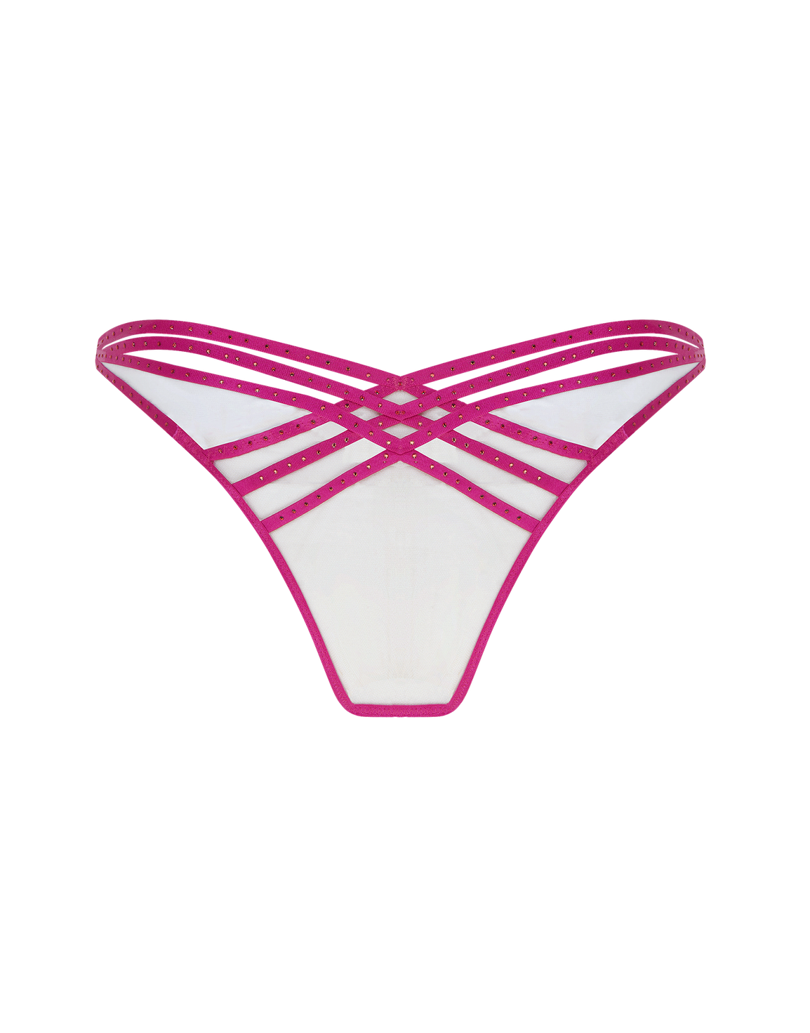 Rubi Full Brief Magenta/Sand | Agent Provocateur