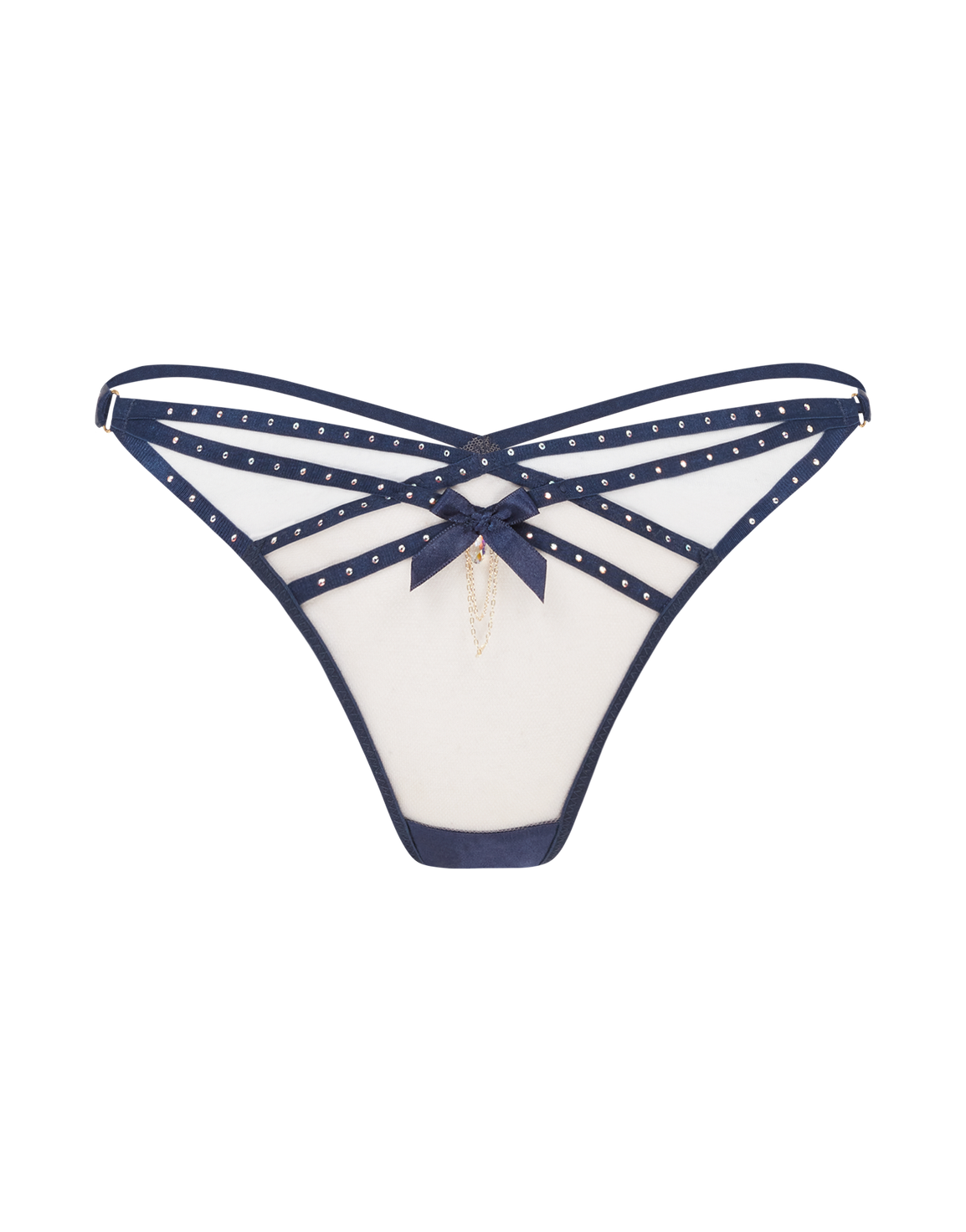 Rubi Thong Nude/Navy | Agent Provocateur