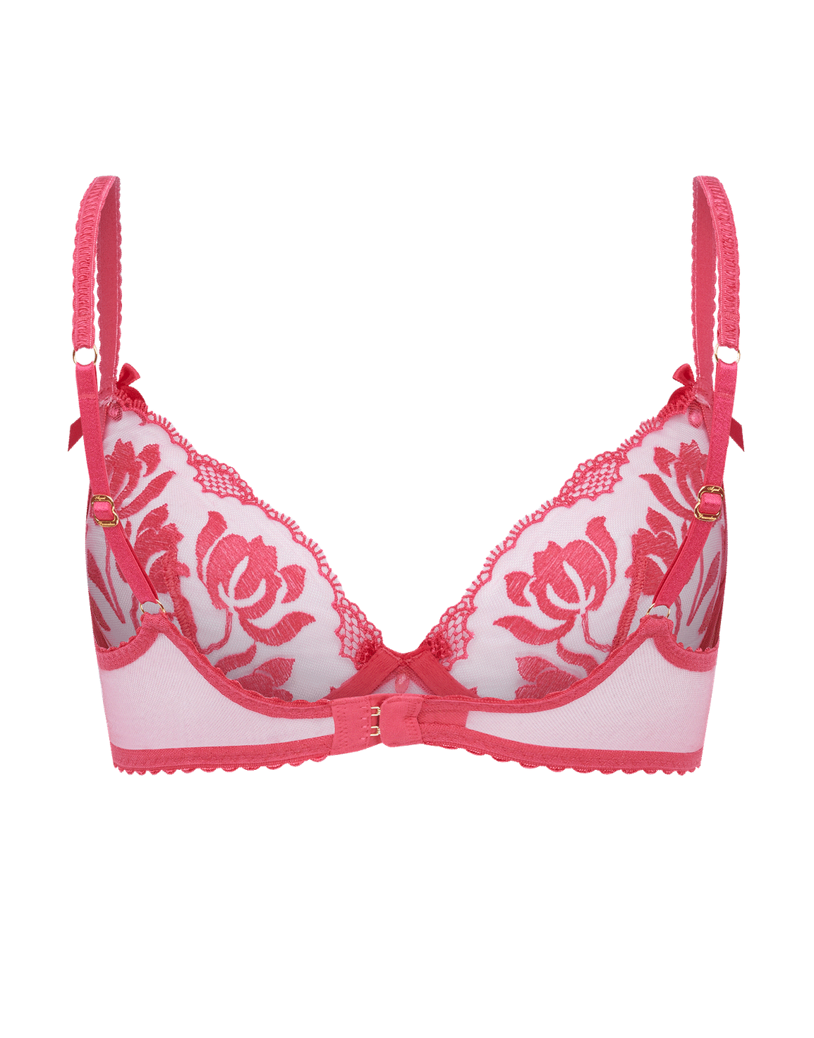 Sparkle Plunge Underwired Bra Hot Pink | Agent Provocateur