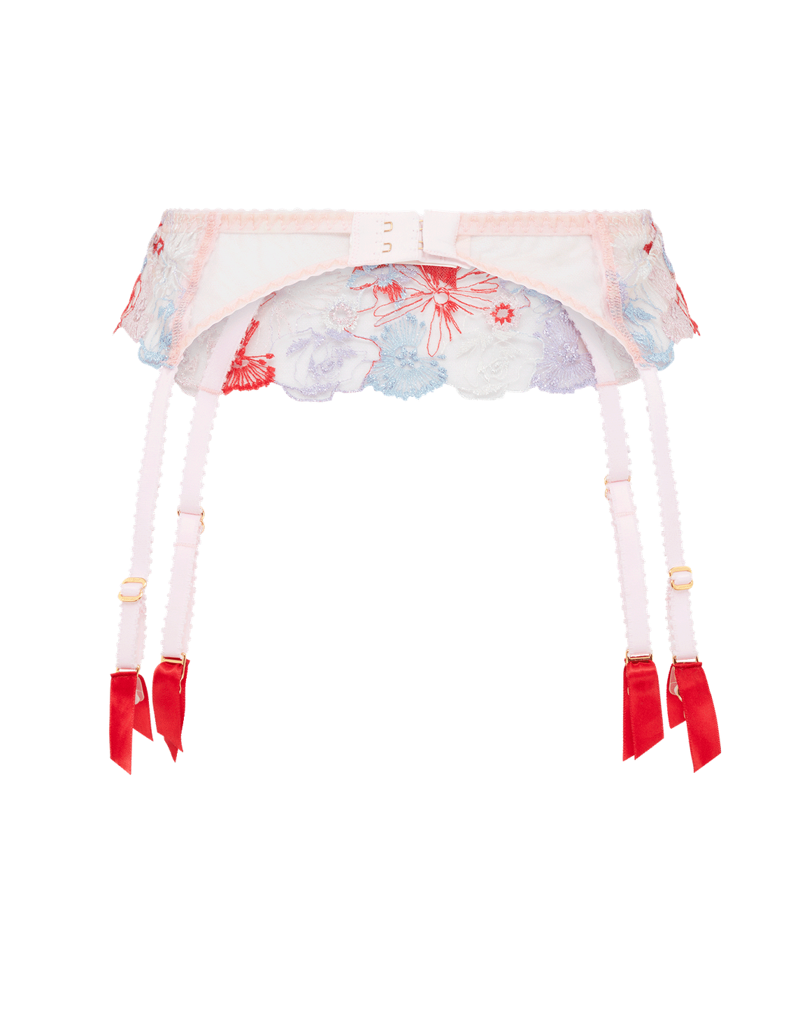 Zuri Suspender Red/Blue/Sand | Agent Provocateur