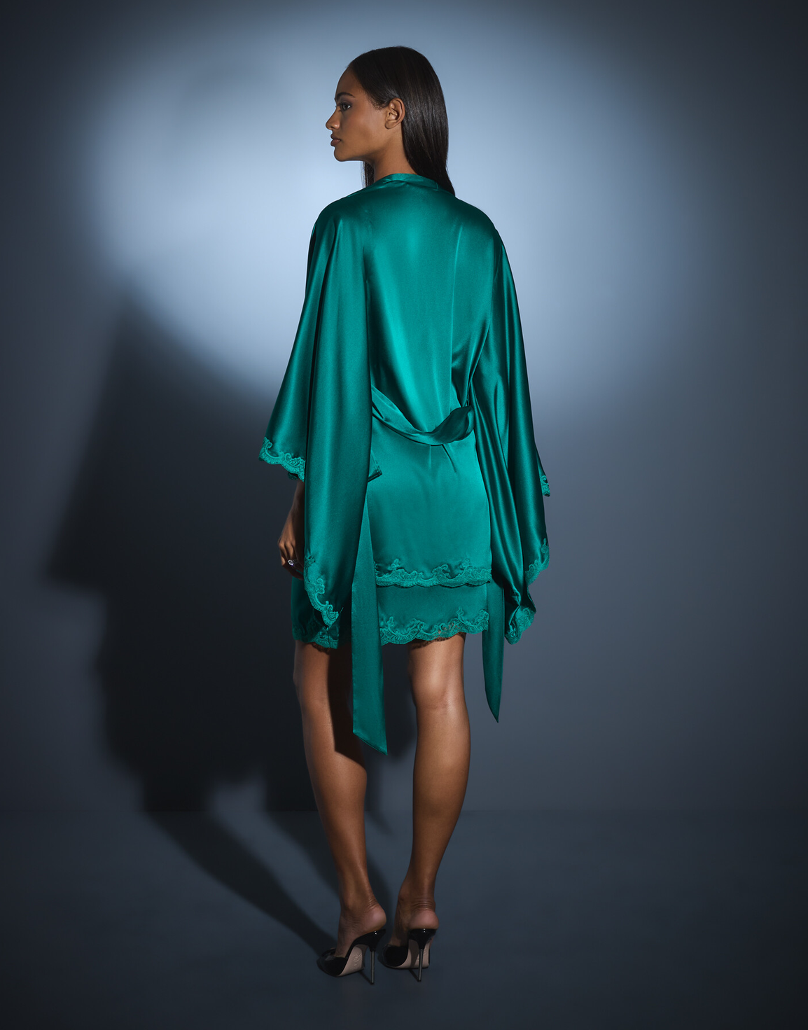 Molly Short Kimono Jade | Agent Provocateur