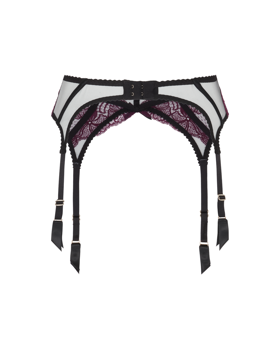 Rozlyn Suspender Plum/Black | Agent Provocateur