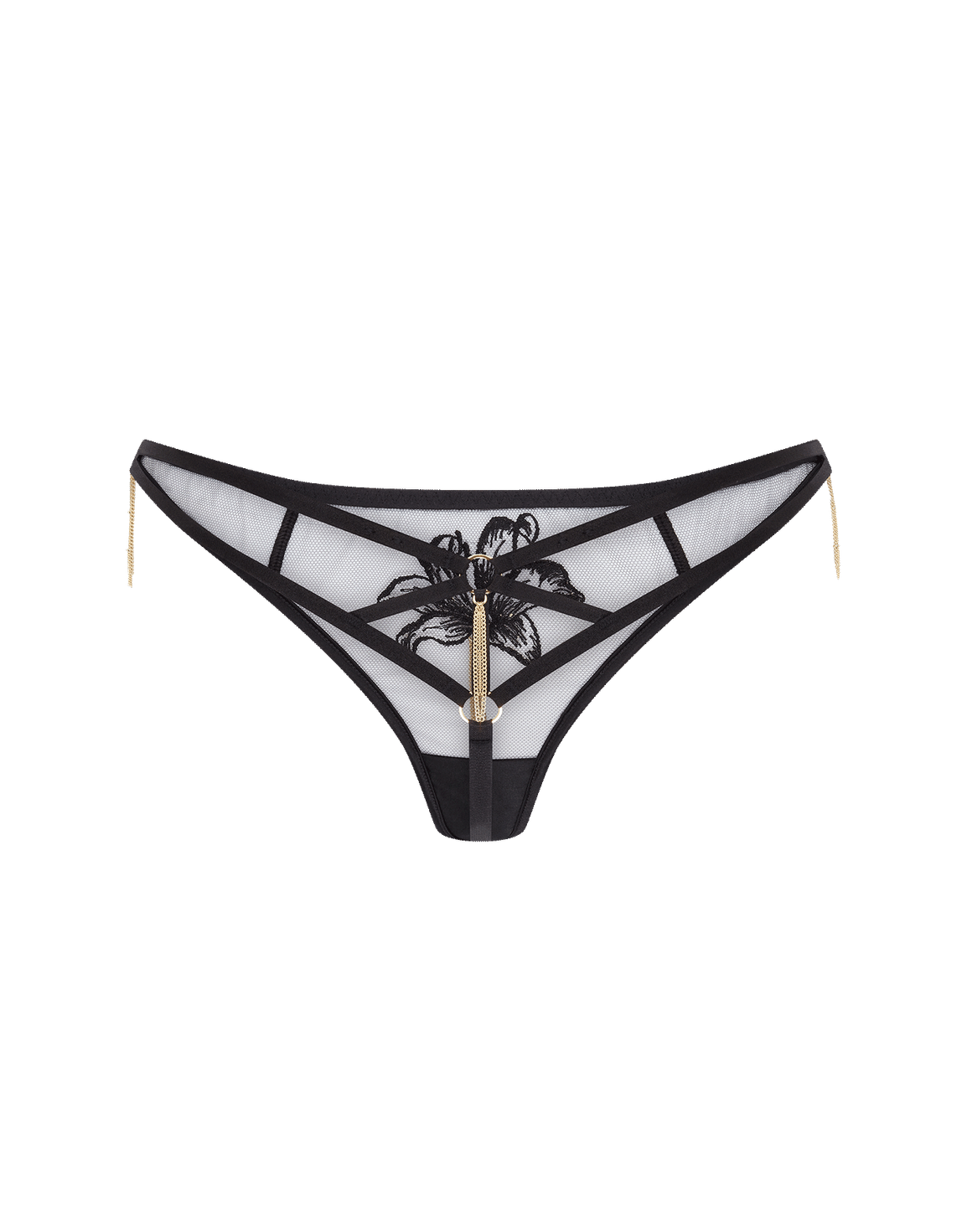 Auretta Thong Black/Gold | Agent Provocateur